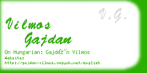 vilmos gajdan business card